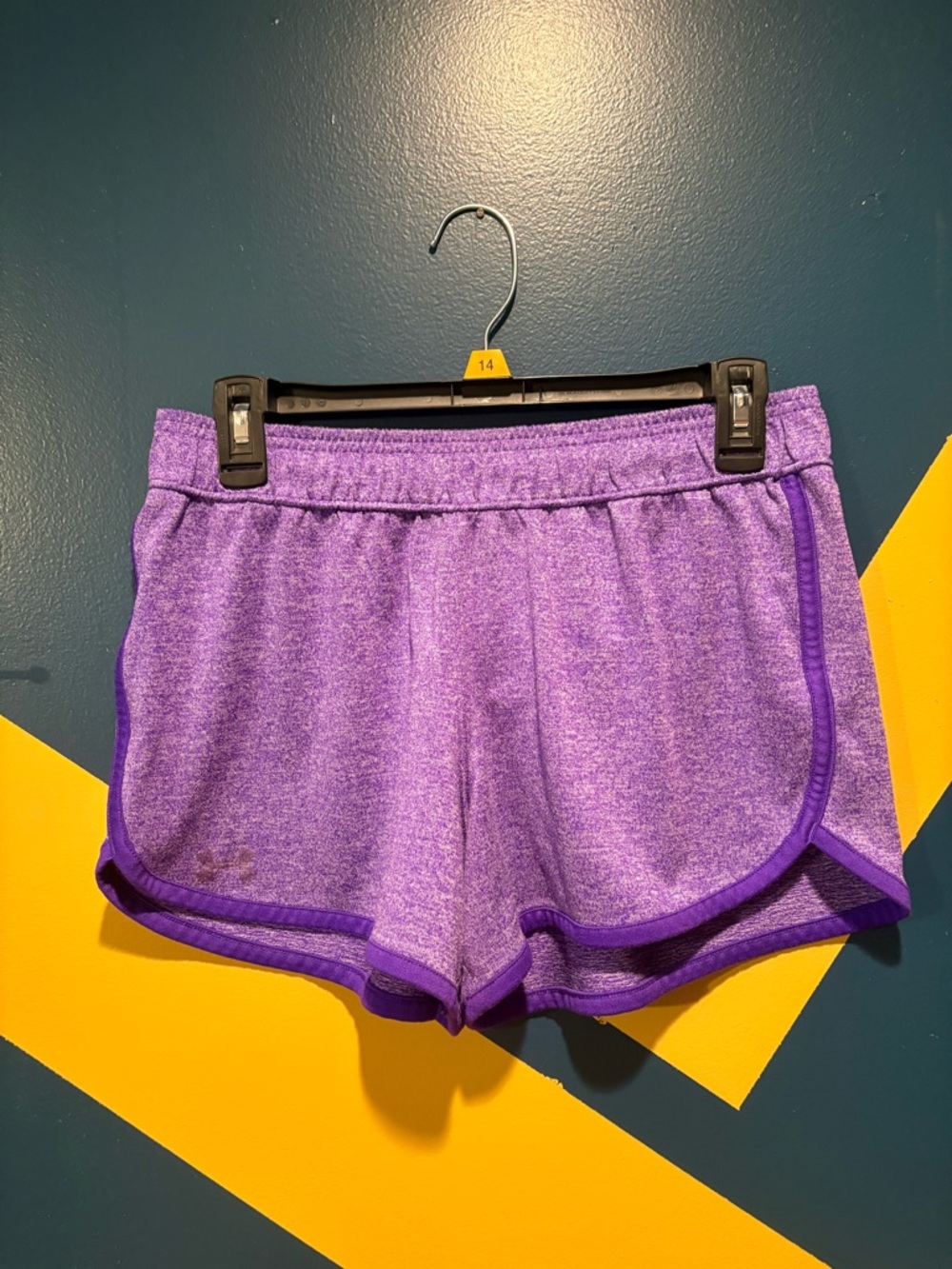 Under Armour Heathered Purple Knit Shorts EUC